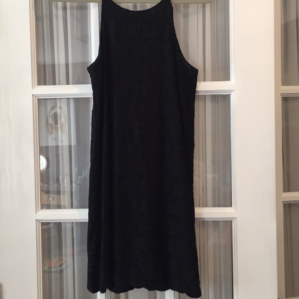 Black halter dress